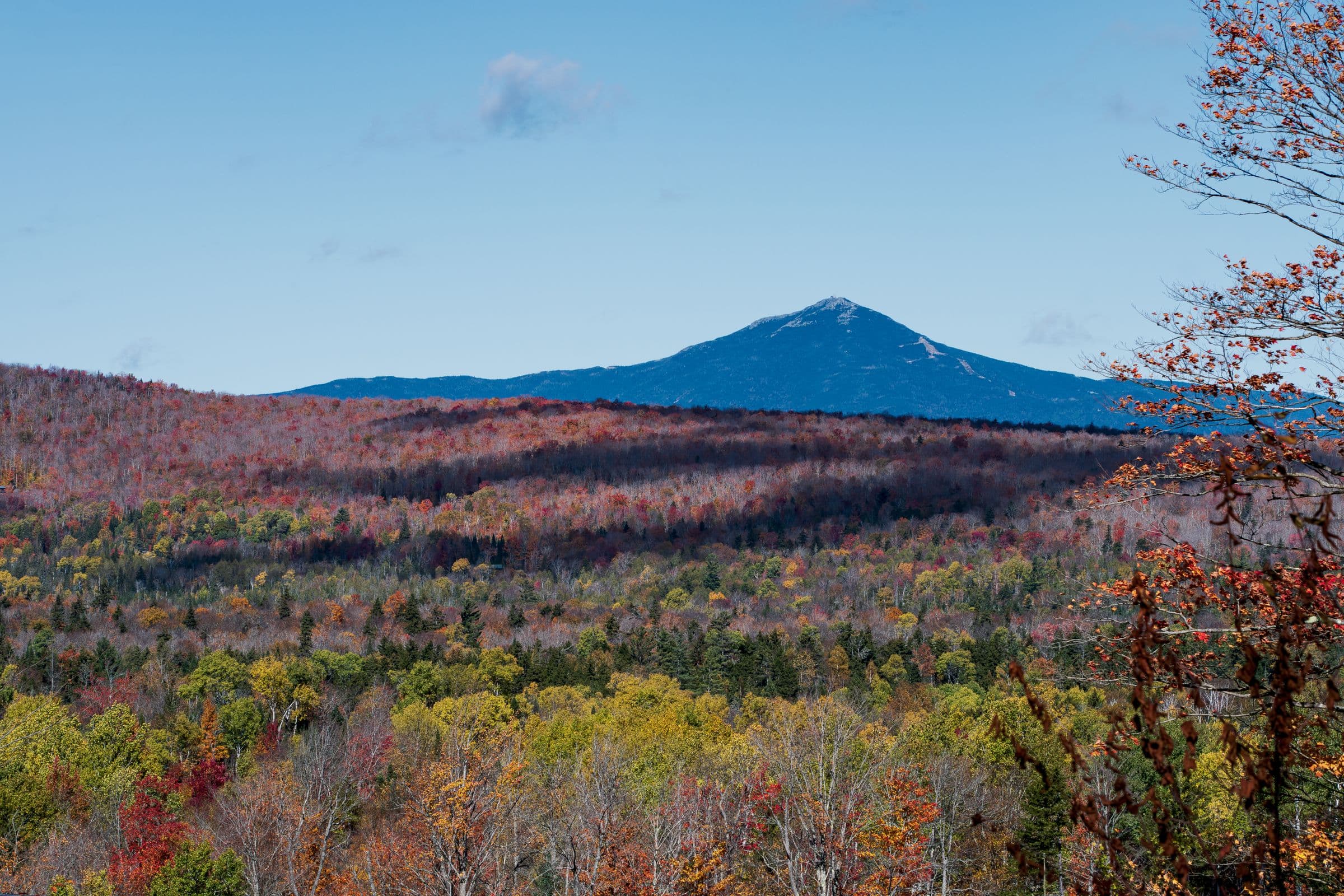 Autumn across the Adirondack Mountains in New York